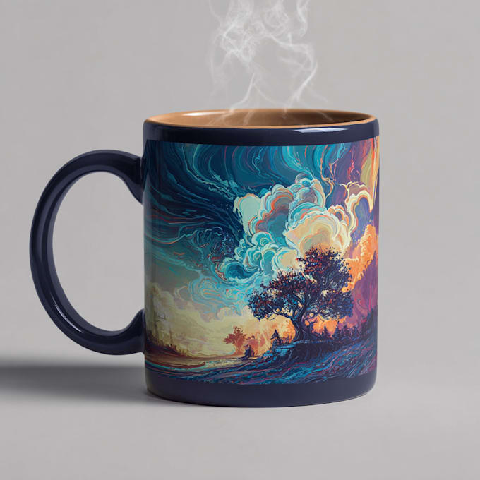 create custom coffee mug design or coffee mug design