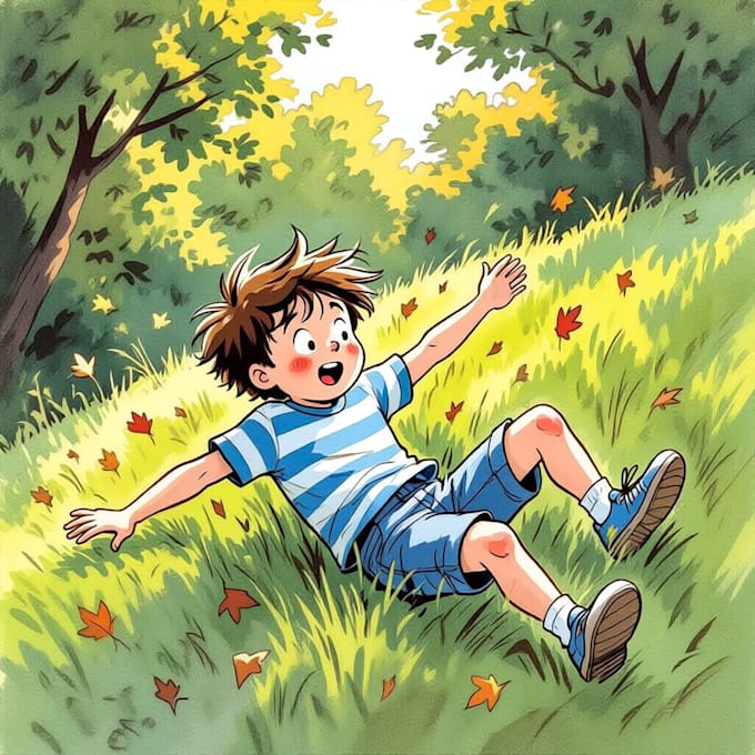 watercolor children book illustration
