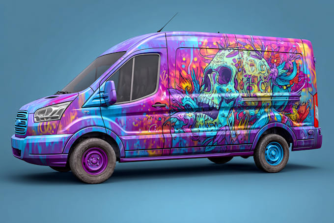 do branding vehicle wrap design for car, van or pickup