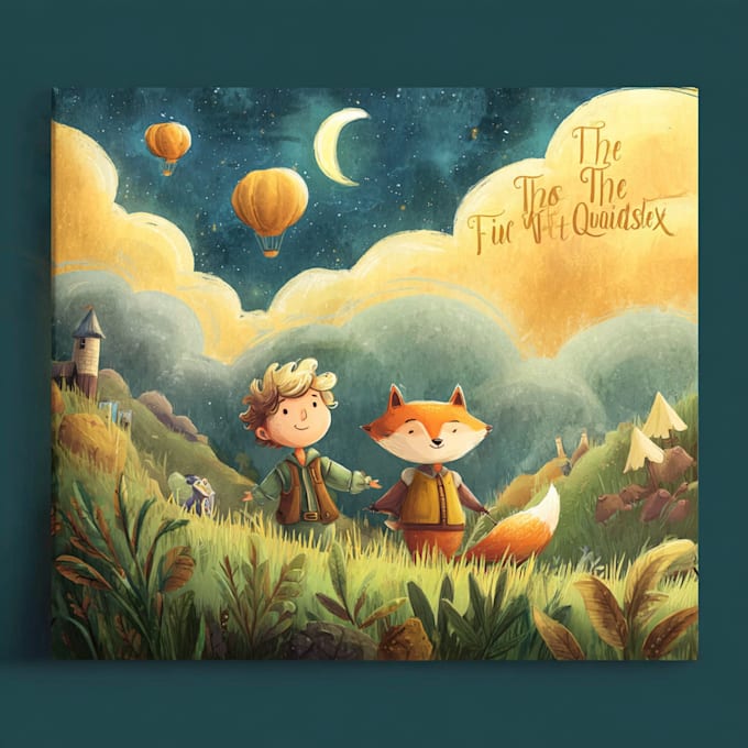 do children book cover illustration or KDP book cover