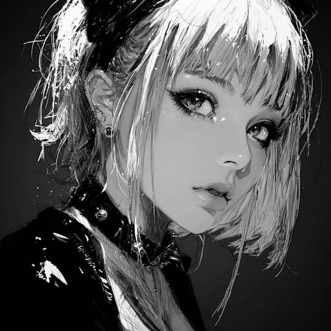 draw anime art commissions portrait for you