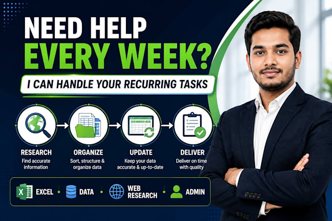 be your virtual assistant for data and administrative tasks