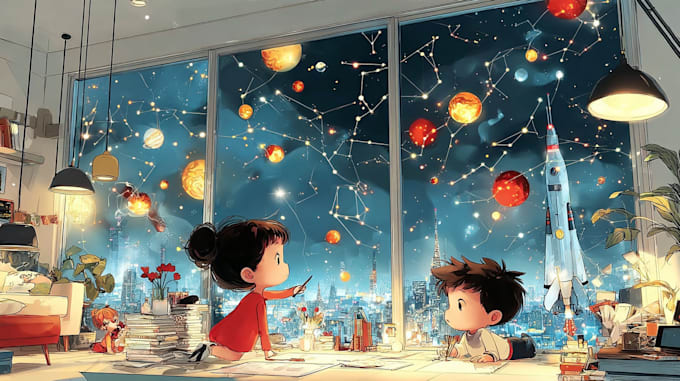 illustrate magical characters for your children book