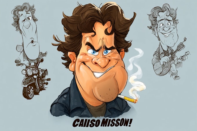 draw nice cartoons and caricatures