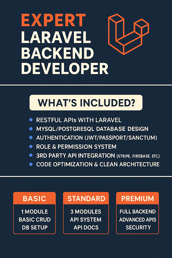 do backend on larvel