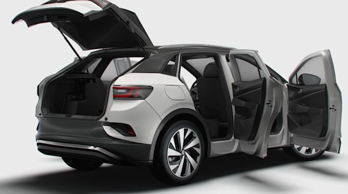 deliver 3d car visualization,full exterior detailing, modern suv,animation ready
