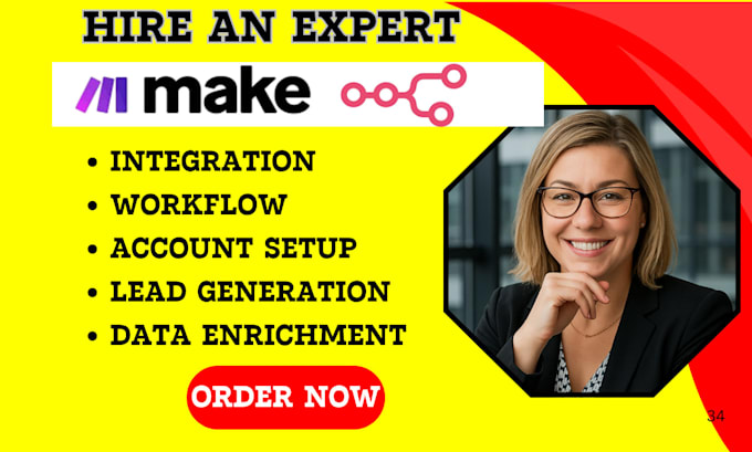 do custom made com automation and api integrations with respond io, make com n8