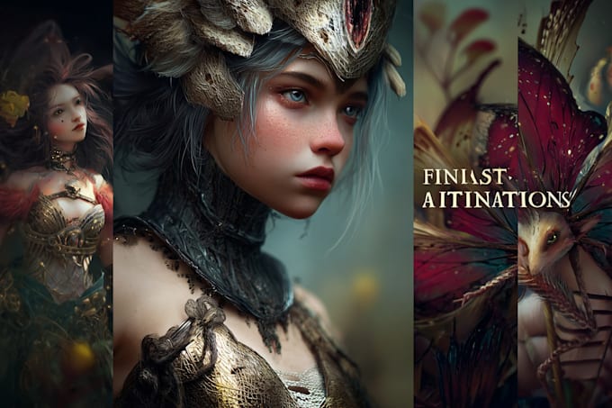 paint semi realistic fantasy art