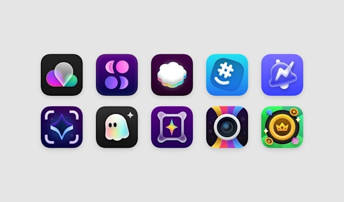 design a professional and modern app icon logo