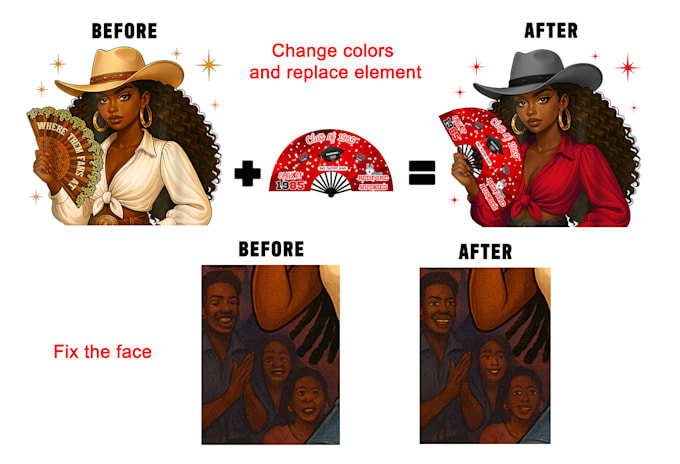 edit or fix your ai art or illustration image