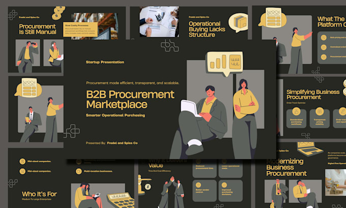design b2b business presentation for your company