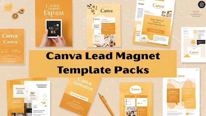 Design canva lead magnet template packs to grow email list and engage ...