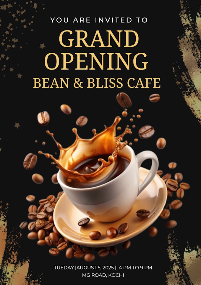 create custom posters for your event or business