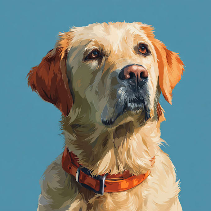 create a custom vector pet portrait from your photo