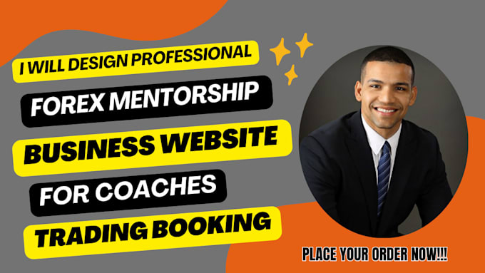 design a pro forex mentorship website for your trading coach service business