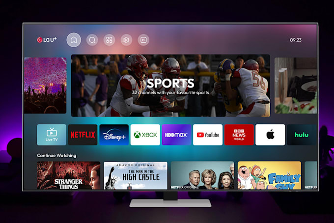 develop smart TV apps for android TV iptv, samsung tizen, apple tv, roku TV