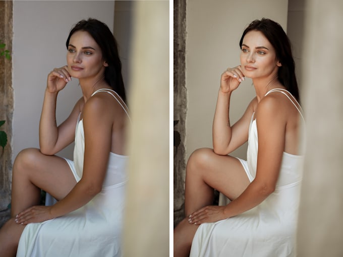 portrait wedding color correction end edit