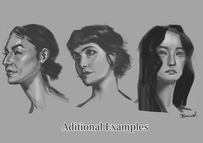 draw a stylized or semi realistic portrait for you