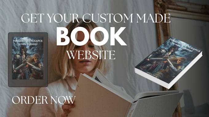 design a stunning book or author website
