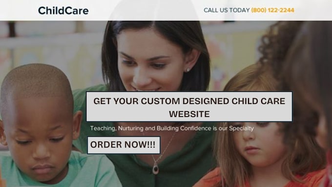 design a beautiful and functional childcare website