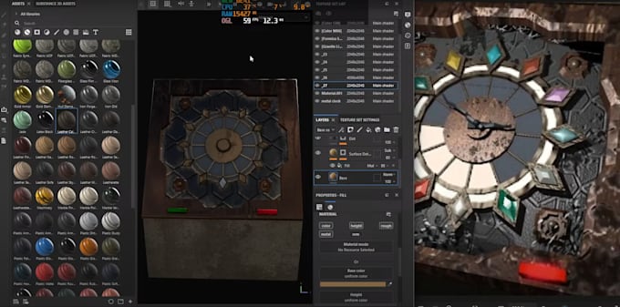 create realistic textures for your 3d model in substance painter