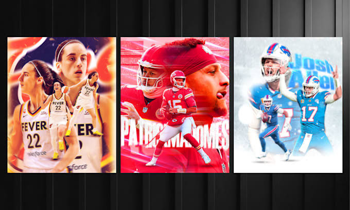 design custom sport spoter, graphic, banner and flyers