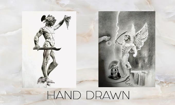 draw hyperrealistic sculpture studies in graphite 300 dpi print ready