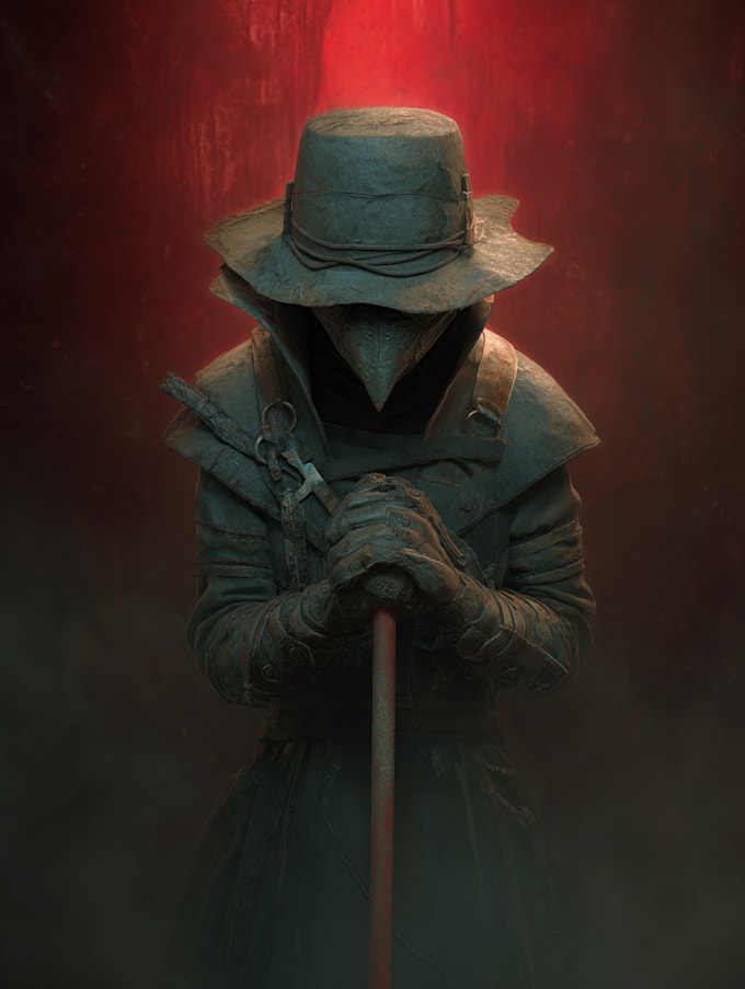 draw fantasy or horror character art