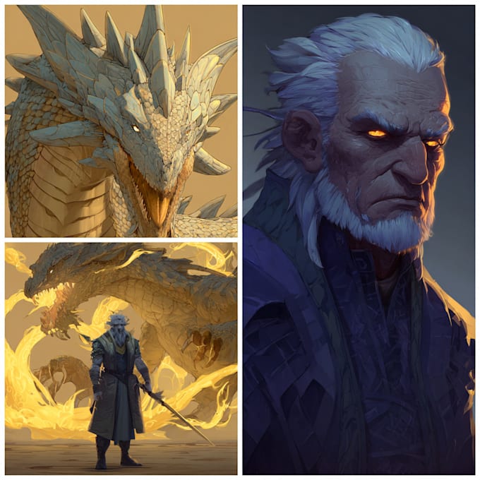 make fantasy art creatures and characters