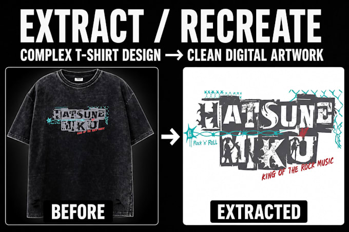 extract or recreate any logo from image, screenshot, sketch
