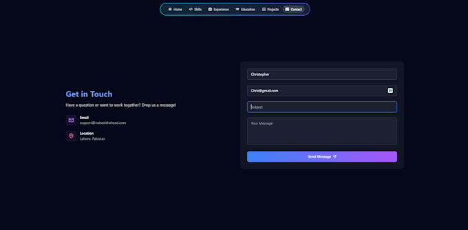 contact us forms submission