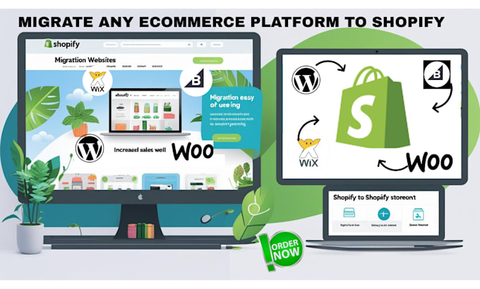 migrate products orders from wix to wordpress website godaddy shopify volusion