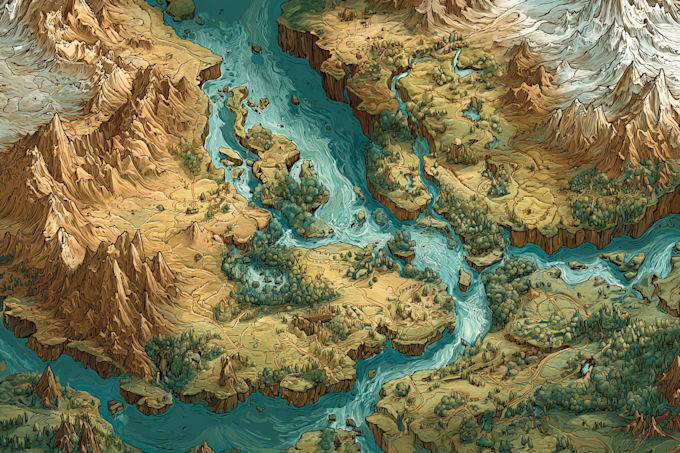 draw a custom map for fantasy