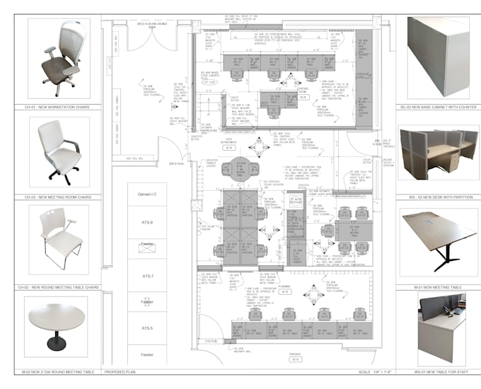 do reflected ceiling plans, finish plans, coordination plans