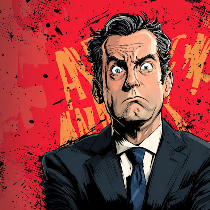 create a political or satirical cartoon