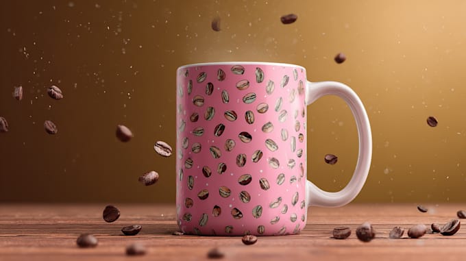 draw awesome custom coffee mug design