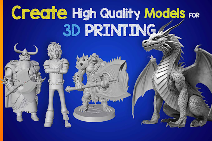 sculpt high quality 3d model for 3d printing and games