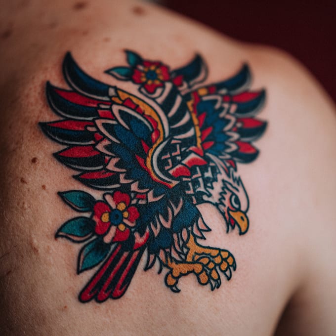draw custom american traditional tattoo design