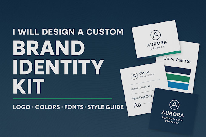 Design a professional brand identity kit with logo, color palette ...
