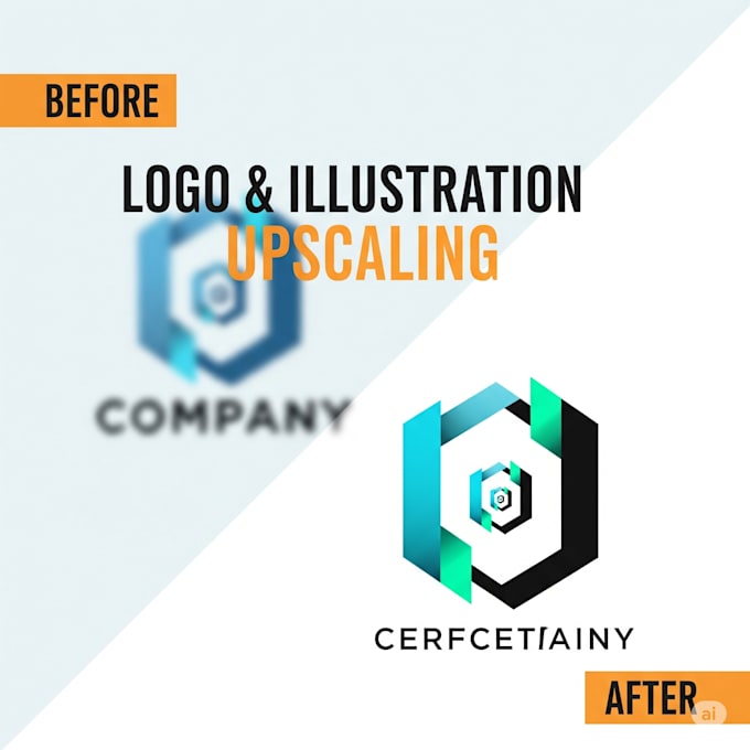 upscale your logo or illustration to high resolution