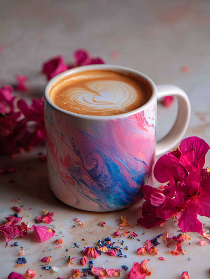do custom typography coffee mug design