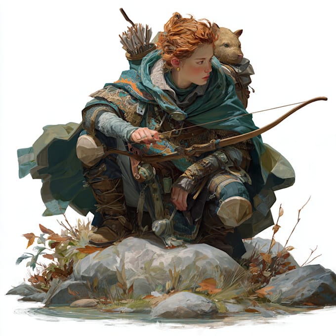 do dnd character art, illustration, commission art