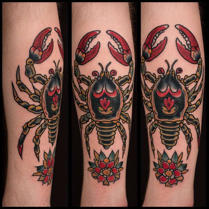 make old school style tattoo design