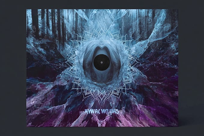 design and animate abstract album cover art