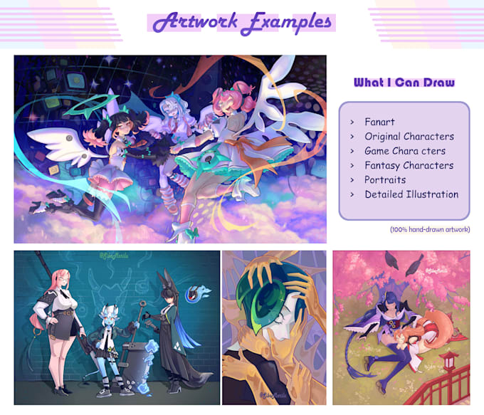 draw stylized fanart or splash art illustration