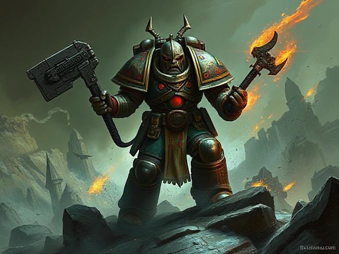 create warhammer 40k art