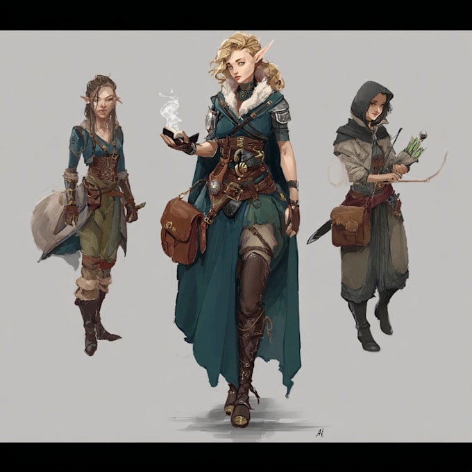 dnd character art and dnd character art