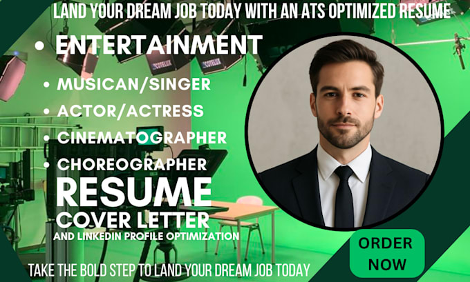write an ats optimized media resume and creative CV