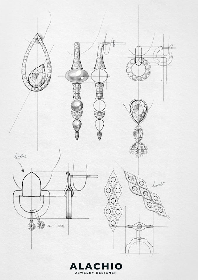 sketch your jewelry design ideas