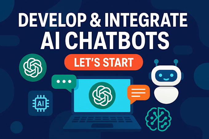 develop and integrate ai chatgpt and openai application, ai models, ai chatbots